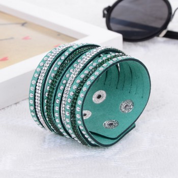 Kejialai 2018 New Fashion Jewelry Women And Men Bracelets With Full Crystal Simple Wrap Bracelets Charm Bangle Unisex KJL004