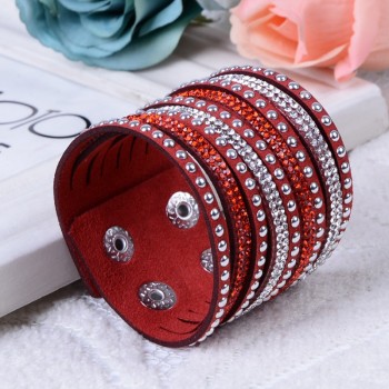 Kejialai 2018 New Fashion Jewelry Women And Men Bracelets With Full Crystal Simple Wrap Bracelets Charm Bangle Unisex KJL004