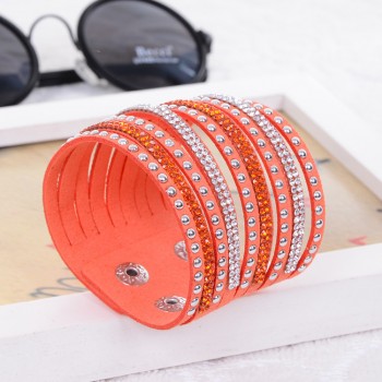 Kejialai 2018 New Fashion Jewelry Women And Men Bracelets With Full Crystal Simple Wrap Bracelets Charm Bangle Unisex KJL004
