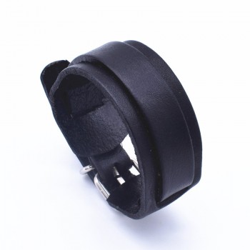 VOQ 2018 Personality Fashion Vintage Adjustable length Wrap Wristband Double Layer Leather Bracelets for Women Men Jewelry