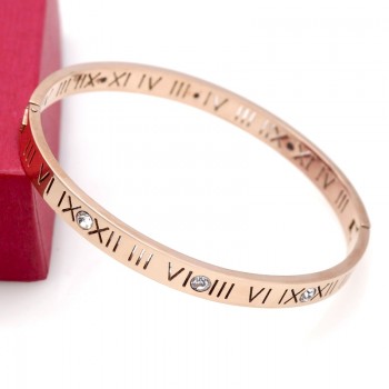 New Classic Design High Quality 4mm And 6mm Zircon Roman Numerals Bracelets amp; Bangles Women Fashion Jewelry Bangles Wholesale