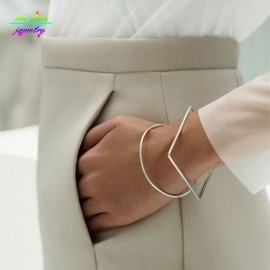 Minimal Modern Jewelry Other Stories Brief Square/Round Geometric Bracelets amp; Bangles Bijoux