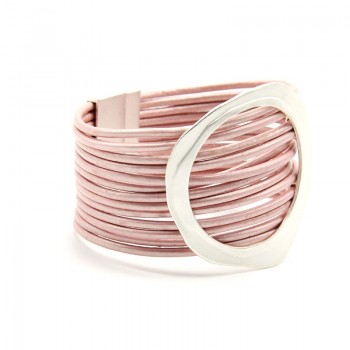 ZG Bracelets Multi-layer Winding Wrap Leather Bracelet Fashion Women Hand Jewelry Summer Accessories for Female in Black color