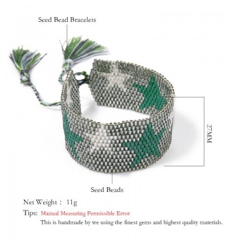 Go2boho MIYUKI Bracelet Jewelry Ethnic Bracelets Women Delica Seed Beads Star Tassel Pulsera Handmade Woven Friendship Wholesale