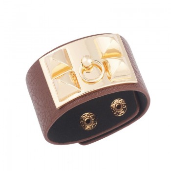 Fashion European and American punk style exaggerated leather Cuff Bracelets charm temperament Wide Bracelets amp; Bangles for Women