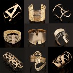 Fashion Vintage Bracelets 2017 Geometric Style Pop Punk Metal Women Unisex Charm Bracelets Bangles