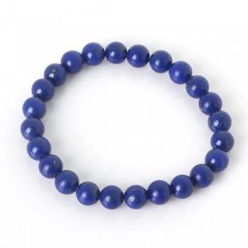 2018 Fashion Natural Stone Bracelets For Women Men 8mm Amethysts Quartzs Lapis Lazuli Round Beaded Stretch Bracelets Bangles