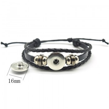 Europe Country UK Flag France Italy Spain Poland.Netherlands Russia Ireland Flag Black Rope Braided Leather Bracelet for Men