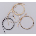 Simple Bracelet New Fashionable Metal Bead Adjustable Bracelet Vintage Hollywood Beaded Bohemia Bracelets for women