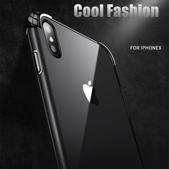 Shockproof 360 Degree Clear Protect Cover for iPhone x Case Soft TPU + Hard PC Plastic Cover For iPhone 6s 6 7 8 Plus xs xr Case