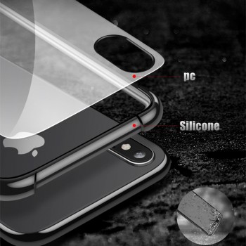 Shockproof 360 Degree Clear Protect Cover for iPhone x Case Soft TPU + Hard PC Plastic Cover For iPhone 6s 6 7 8 Plus xs xr Case