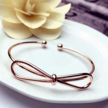 1PCS/SET Vintage Cuff Bracelet Bangles for Women Brief silver plated Open Arrow Knotted Charms Bracelet Jewelry Valentines Gift