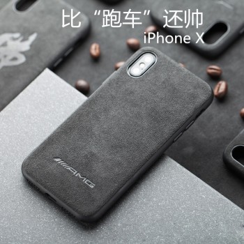 Motorsport AMG Gran Turismo GTR Turn fur cover case for iphone 6 6S plus 7 plus 8 plus X XR XS MAX Luxury car phone leather case