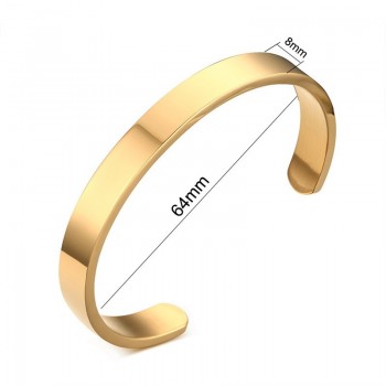 Vnox Free Engraving Personalized Couple Cuff Bracelets for Men Women Bangle Stainless Steel Classic Lover DIY Jewelry Gift