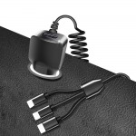 EMIUP USB Mobile Phone Car Charger For IPhone X 7 XS Max Car-Charger Micro USB Type C Charge For Samsung Xiaomi Huawei 3 in 1