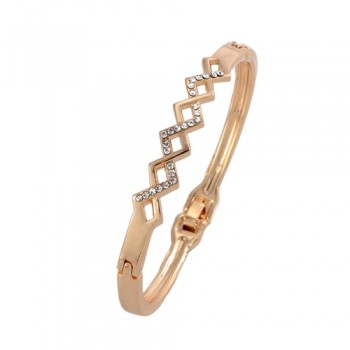 ZOSHI Luxury Rose Golden Plated Chain Bracelet for Women Ladies AAA Cubic Zircon Crystal Jewelry Wholesale Bracelets Bangles