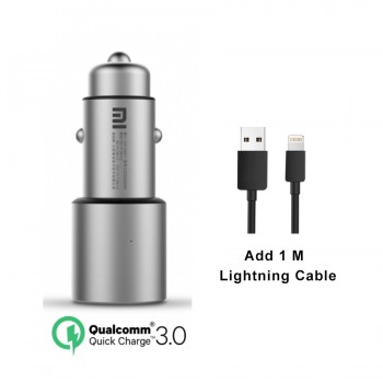 Original Xiaomi Mi Dual USB Car Charger 5V/3A 9V/2A 12V/1.5A Metal Universal Quick Charger QC 3.0 for iPhone Samsung LG Huawei