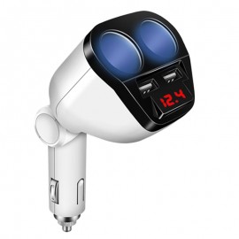 5V 3.4A Dual USB Car Charger 120W Cigarette Lighter Socket Power Adapter for Samsung Galaxy s8 iPhone 7 8 X Phone Charger