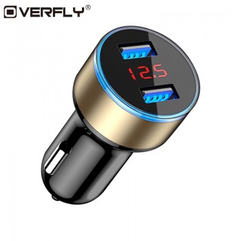 Car Charger 5V 3.1A With LED Display Universal Dual Usb Phone Car-Charger for Xiaomi Samsung S8 iPhone X 8 Plus Huawei Charger