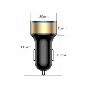 Car Charger 5V 3.1A With LED Display Universal Dual Usb Phone Car-Charger for Xiaomi Samsung S8 iPhone X 8 Plus Huawei Charger