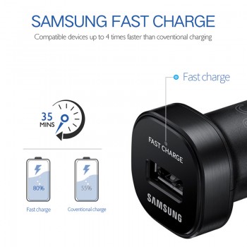Samsung Galaxy Note9 S9 S8 plus Fast Car Charger 18W 9V2A Original Micro USB Cable 2 in 1 USB Type C Cable Note8 S7 S9plus Note8