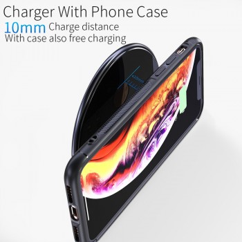 Essager 10W Qi Wireless Charger for iPhone X XS Max 8 Samsung S9 Huawei P20 Pro Glass Wirless Charger Fast Wireless Charging Pad