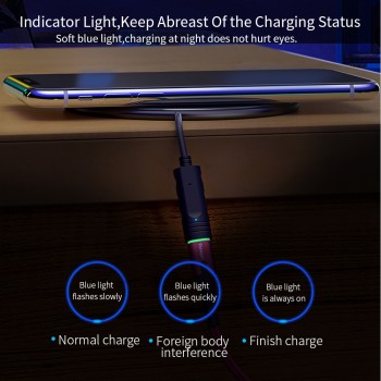 Essager 10W Qi Wireless Charger for iPhone X XS Max 8 Samsung S9 Huawei P20 Pro Glass Wirless Charger Fast Wireless Charging Pad