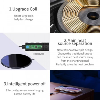 Essager 10W Qi Wireless Charger for iPhone X XS Max 8 Samsung S9 Huawei P20 Pro Glass Wirless Charger Fast Wireless Charging Pad