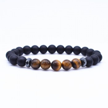 2 Pcs/set Bullfighting Strand Bracelets for Women Copper Pave Zircon Natural Stone Beads Bracelet set Jewelry Pulsera Mujer
