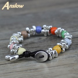 Anslow New Design Korean Sweet Candy Style Fashion Jewelry Friendship Couple Female Lady Bracelets Christmas Gift FLOW0700LB