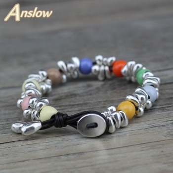 Anslow New Design Korean Sweet Candy Style Fashion Jewelry Friendship Couple Female Lady Bracelets Christmas Gift FLOW0700LB