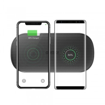 CHOETECH For iPhone X XS Max 8 Plus Mobile Phone Chargers 5-Coil Dual Fast Wireless Charger For Samsung S9+ S8+ Note 9 Note 8