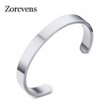 ZORCVENS Women and Men 8mm Width Surface Bracelet Bangle Stainless Steel Bracelet Men Silver/Gold/Black/Rose Gold 4 Color