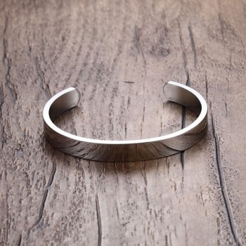 ZORCVENS Women and Men 8mm Width Surface Bracelet Bangle Stainless Steel Bracelet Men Silver/Gold/Black/Rose Gold 4 Color