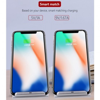 Qi Wireless Charger Stand Holder for Huawei Mate 20 Pro Mobile phone 10W Wireless Fast Charging for iPhone X Xs Samsung S8 S9