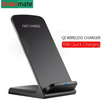 Qi Wireless Charger Stand Holder for Huawei Mate 20 Pro Mobile phone 10W Wireless Fast Charging for iPhone X Xs Samsung S8 S9