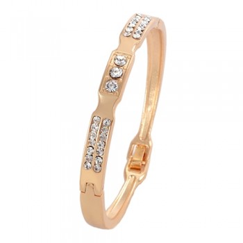 ZOHI Free shipping Fashion Golden Plated Bracelets For Womens/Girls Wholesale Austrian Crystal Bracelets Bangles Gift Jewelry