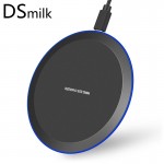 DSmilk Wireless Charger Pad with LED Light 5W Charging for iPhone 7 8 X XS Samsung XiaoMi Charge Mobile Phone USB QI Device