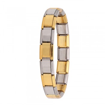 Hapiship 2018 Womens Jewelry 9mm Width Itanlian Elastic Charm Bracelet  Fashion Silver Stainless Steel Bangle ST-Silver