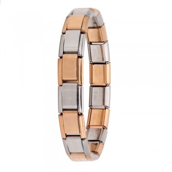 Hapiship 2018 Womens Jewelry 9mm Width Itanlian Elastic Charm Bracelet  Fashion Silver Stainless Steel Bangle ST-Silver