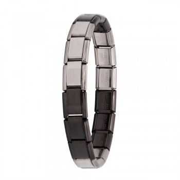 Hapiship 2018 Womens Jewelry 9mm Width Itanlian Elastic Charm Bracelet  Fashion Silver Stainless Steel Bangle ST-Silver