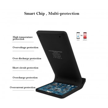 Auswaur QI Wireless Charger for iPhone 8 10 X Charger Wireless Qi for Samsung Note 8 Phone Fast Charging Pad Dock Station