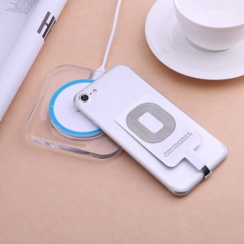 Ascromy Qi Wireless Charger Smart Charging Adapter Receptor Receiver For iPhone 7 6 6S Plus 5 5S SE 5SE 5C Inductive Accessories