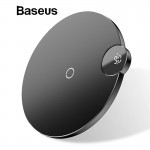 Baseus LCD Display Wireless Charger For iPhone X Xs Max Fast Wireless Charging Charger For Samsung Note 9 S9 S8 Xiaomi Mix2s