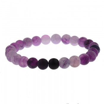 Amader 2018 Couple Bracelet Womens Weathered Onyx Stone Beaded Elastic Distance Bracelet Lover Men Bileklik Pulseras AB242