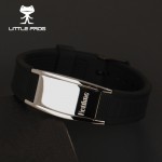 LITTLE FROG Power 2000 Ions Titanium Germanium Wristband Silicone Bracelet Balance Energy Balance Human Body 20019