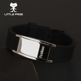 LITTLE FROG Power 2000 Ions Titanium Germanium Wristband Silicone Bracelet Balance Energy Balance Human Body 20019