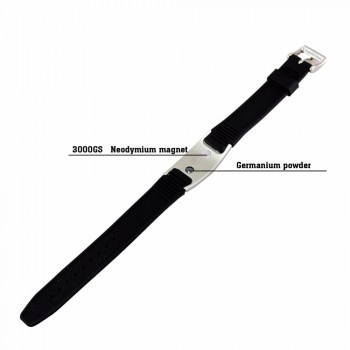 LITTLE FROG Power 2000 Ions Titanium Germanium Wristband Silicone Bracelet Balance Energy Balance Human Body 20019