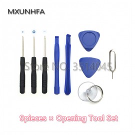 9 in 1 Mobile Phone Repair Tool Kit Pry Opening Tools Set with Pentalobe Screwdriver for iPhone 7 6 6S plus 5 5S