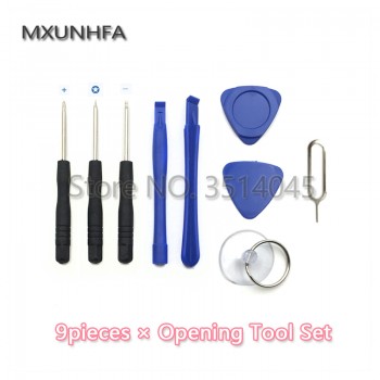 9 in 1 Mobile Phone Repair Tool Kit Pry Opening Tools Set with Pentalobe Screwdriver for iPhone 7 6 6S plus 5 5S
